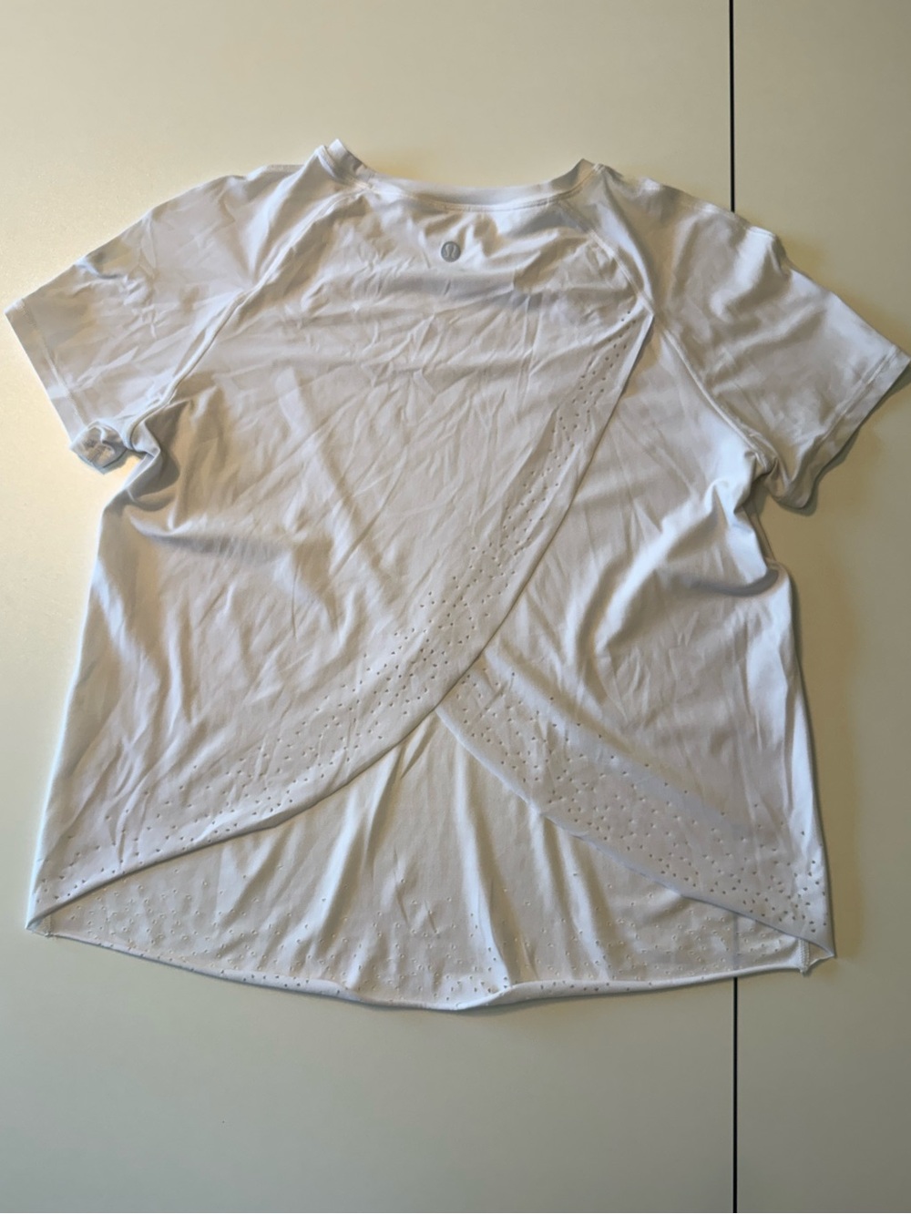 White Lululemon Quick Pace Short Sleeve